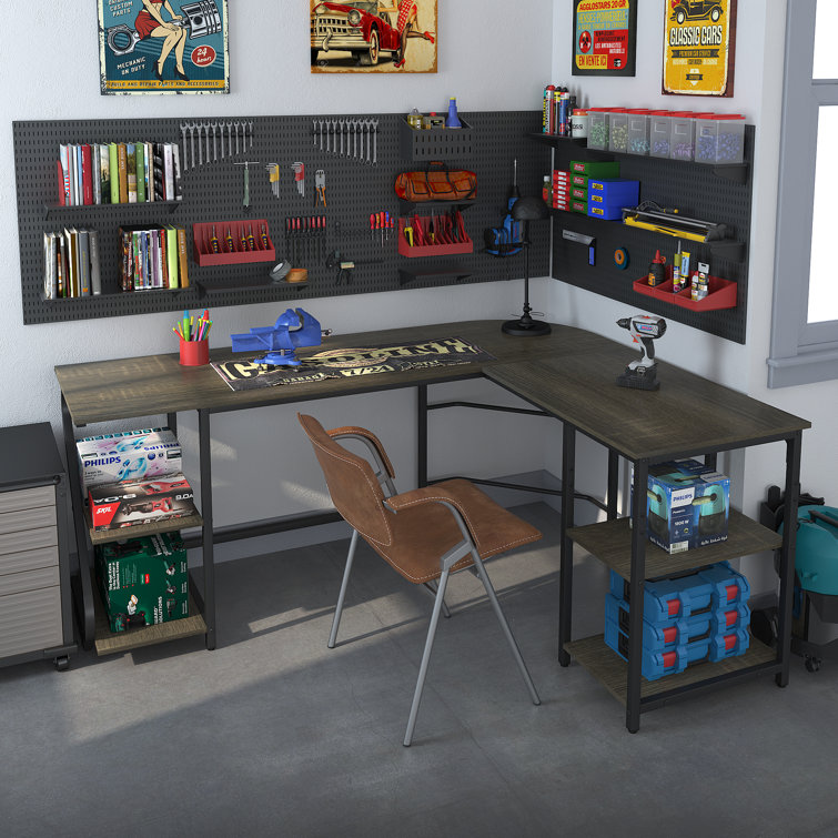 Inbox Zero Demarrie Reversible LShape Desk Wayfair